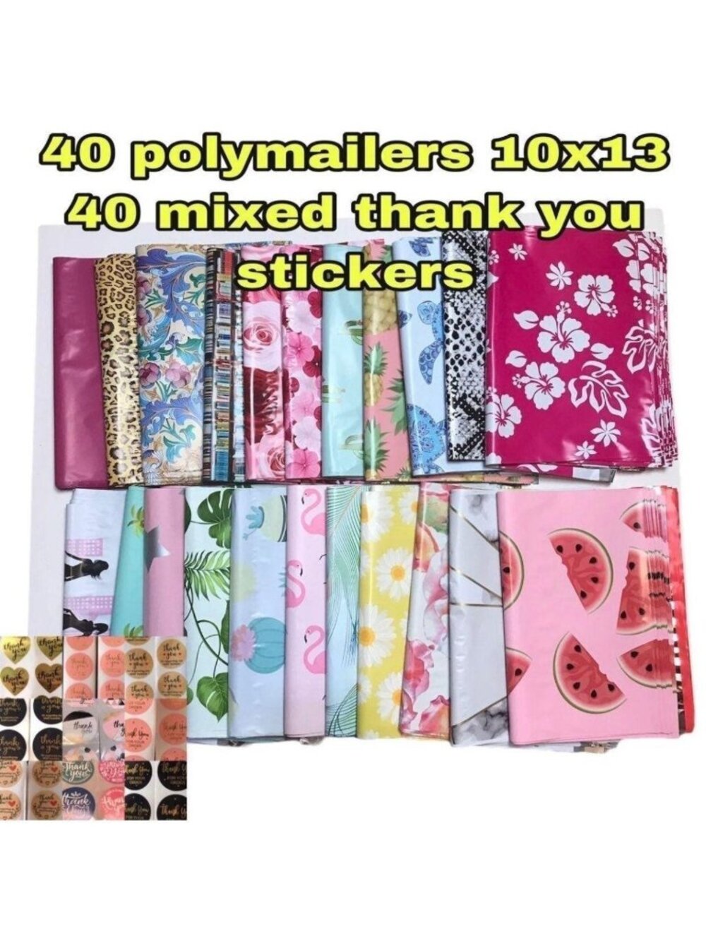 40 Assorted Polymailers 10x13 40